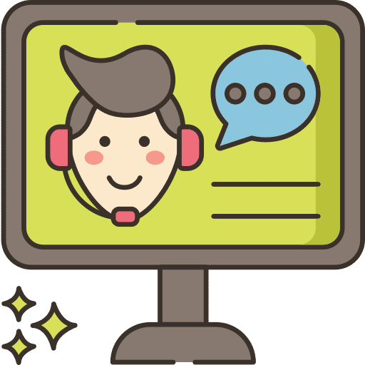 Communication learning live education icon