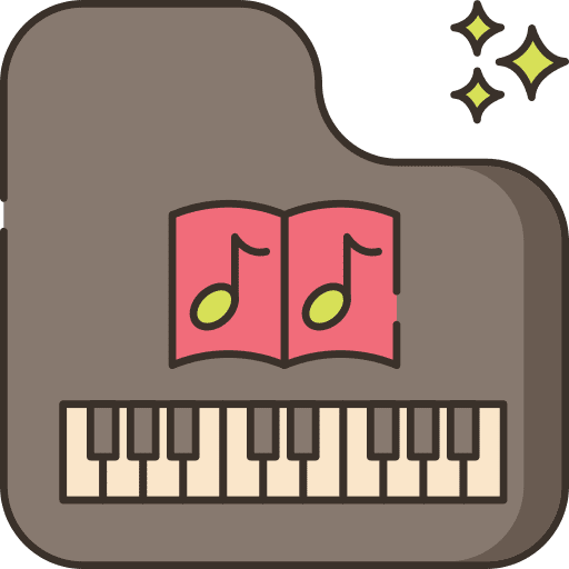 Keys musical instrument music organ icon
