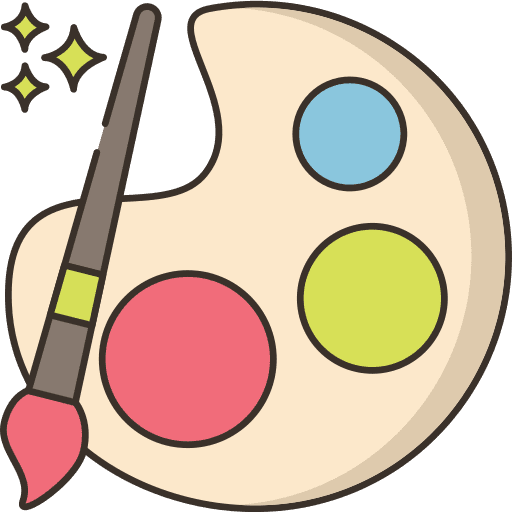 Art painter painting palette edit tools icon