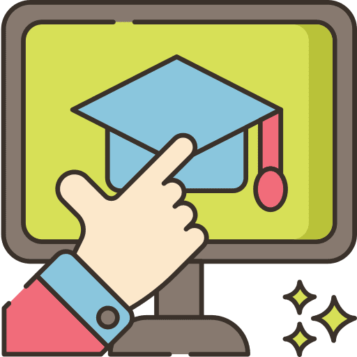 Elearning reading technology learning icon