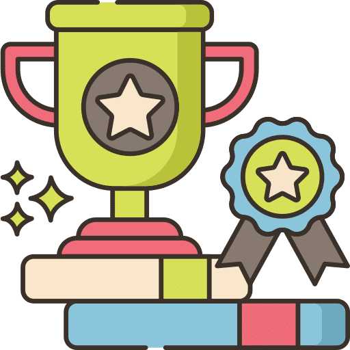 Success podium cup business and finance icon