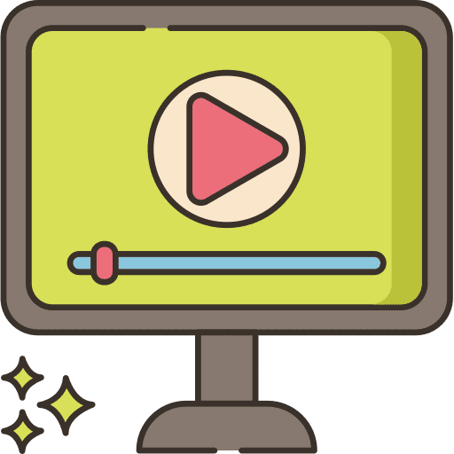 Video tutorial multimedia play computer icon