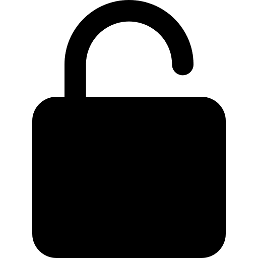 Unlock unlock tools and utensils lock icon