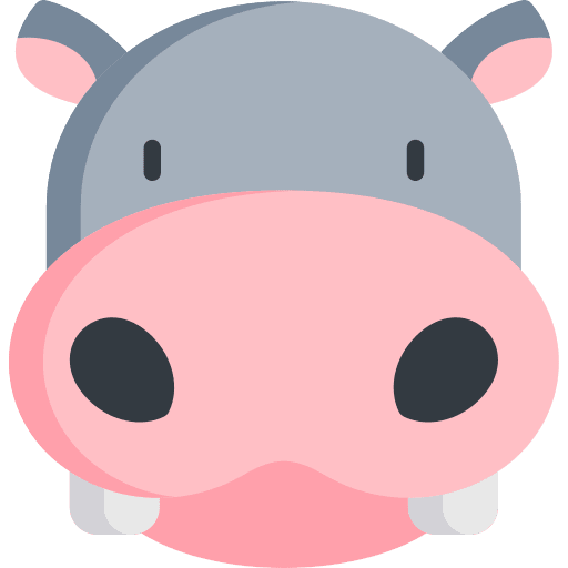 Hippopotamus animal kingdom animals hippopotamus icon