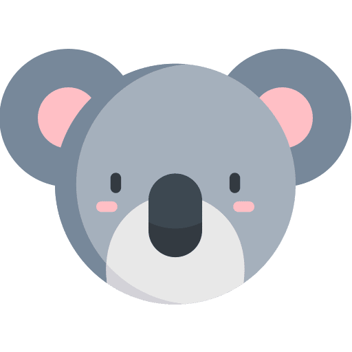 Koala head koala animals icon