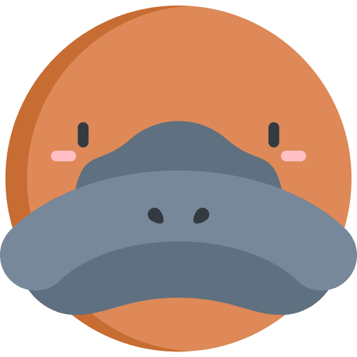 Platypus animals zoo wildlife icon