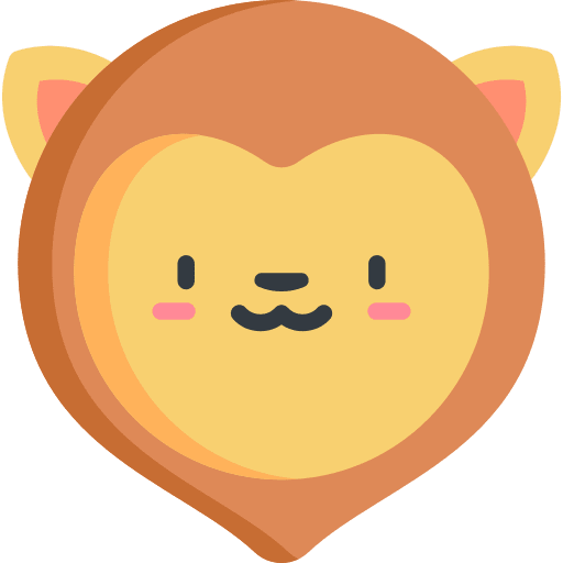 Lion animals mammal king icon