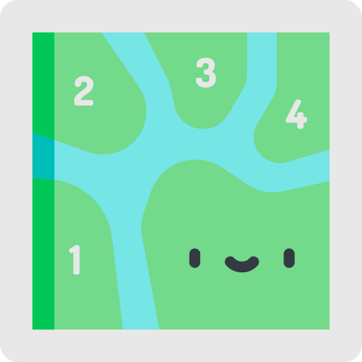 Map map point pin jungle icon