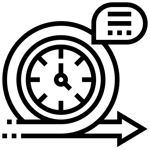 Agile sprint clock arrow icon