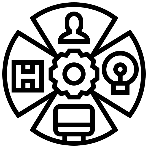 Role lightbulb individual computer icon