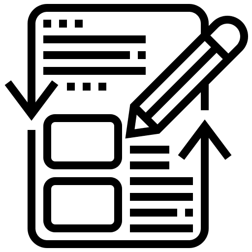 Test test paper development icon