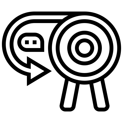 Objective sprint business and finance arrow icon