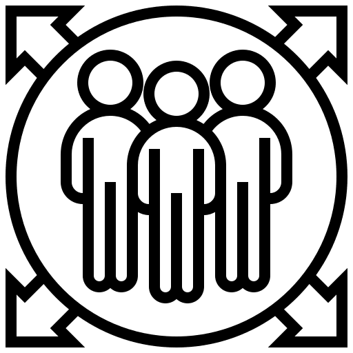 Team member members working connection icon
