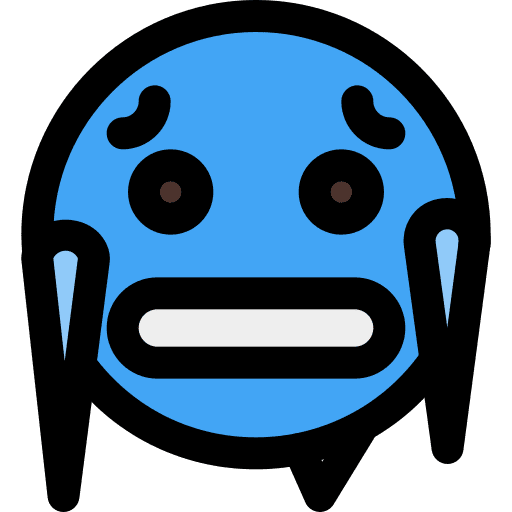 Cold emoji freeze smileys icon