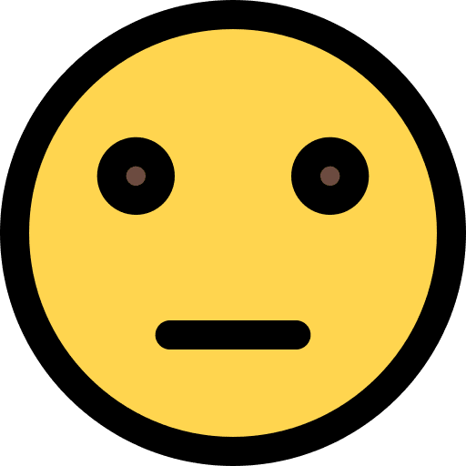 Neutral emoticons smiley smileys icon