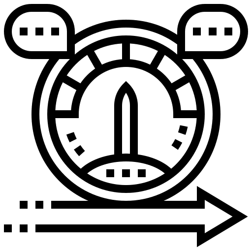 Speed racing car fast kilometers icon