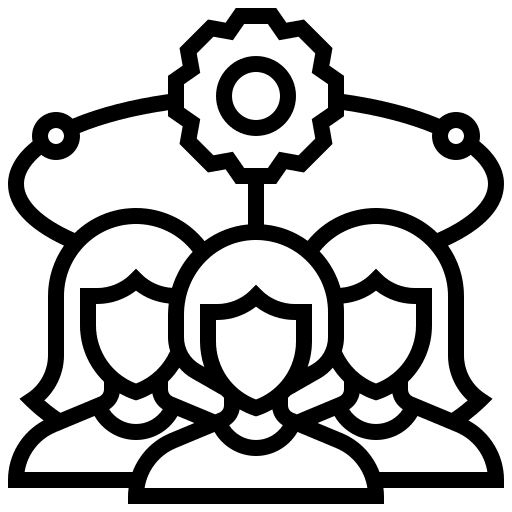 Team people teamwork networking icon