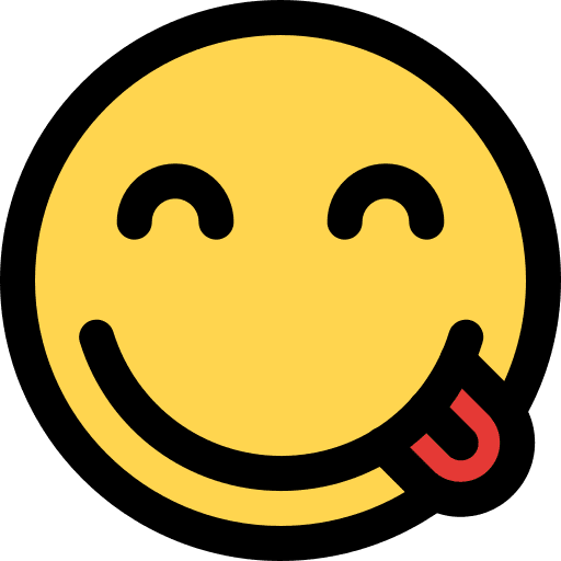 Tongue tongue smileys yummy icon