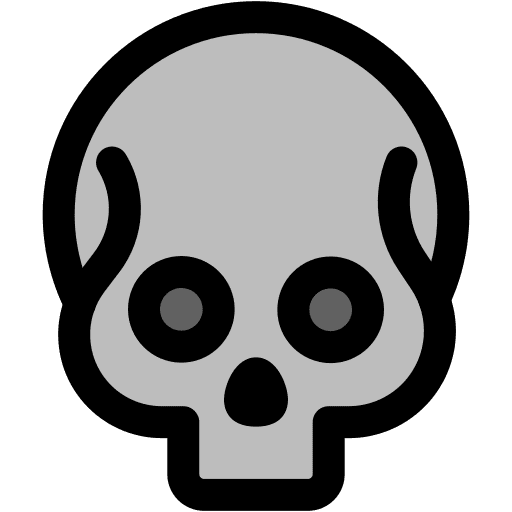 Skull feelings skull smileys icon