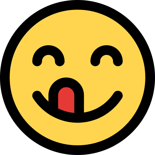 Yummy smileys emoji emoticons icon