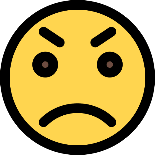 Anger smiley smileys feelings icon