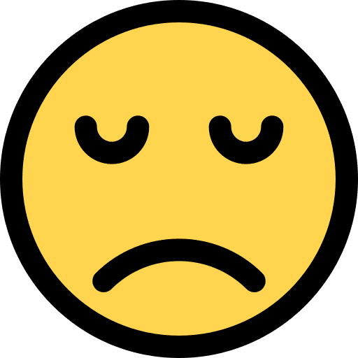 Sad feelings smileys emoticons icon