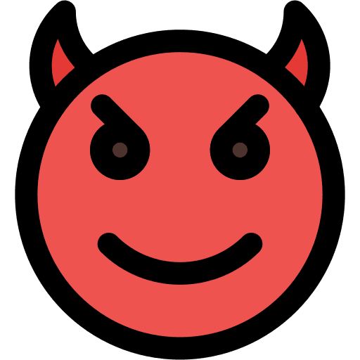 Devil emoticons smile devil icon
