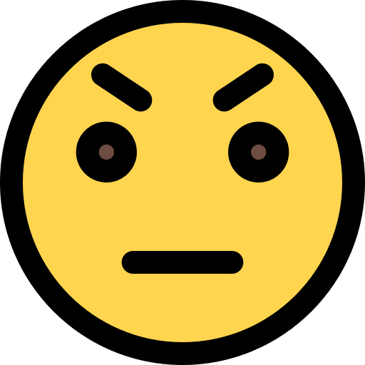 Upset smiley feelings emoticons icon