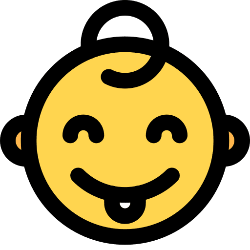 Baby emoji baby feelings icon