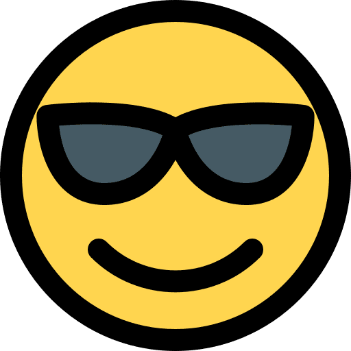Cool emoticons smiley feelings icon