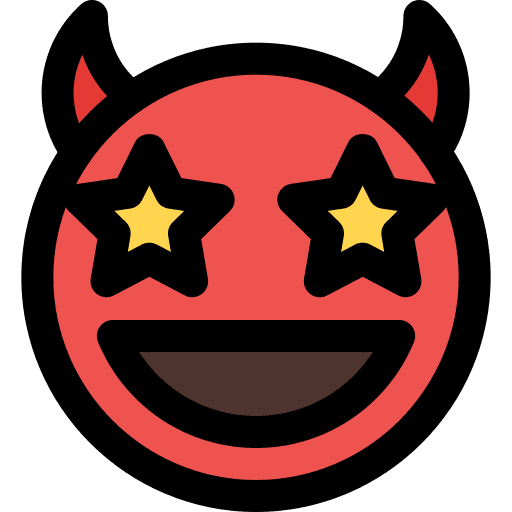 Famous smileys emoji devil icon