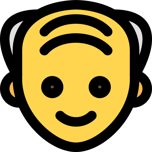 Grandfather grandfather smiley elderly icon