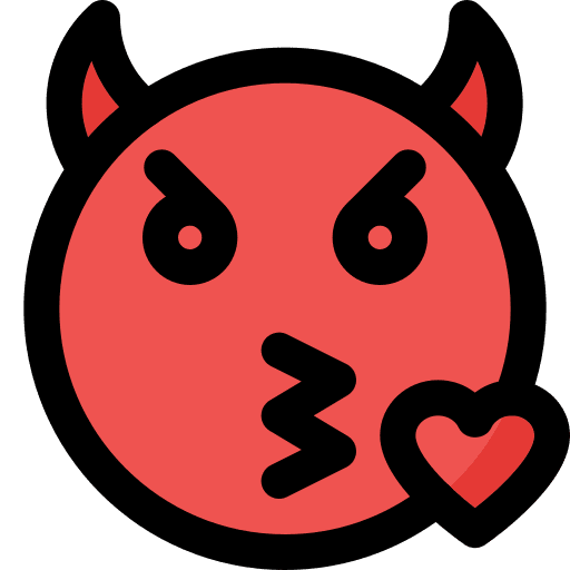 Kiss devil emoji smileys icon
