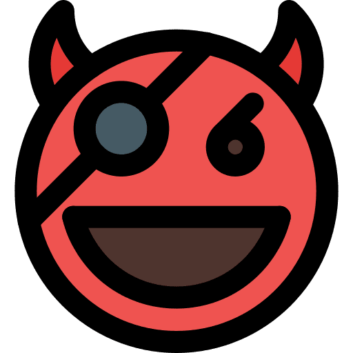 Pirate smiley devil feelings icon
