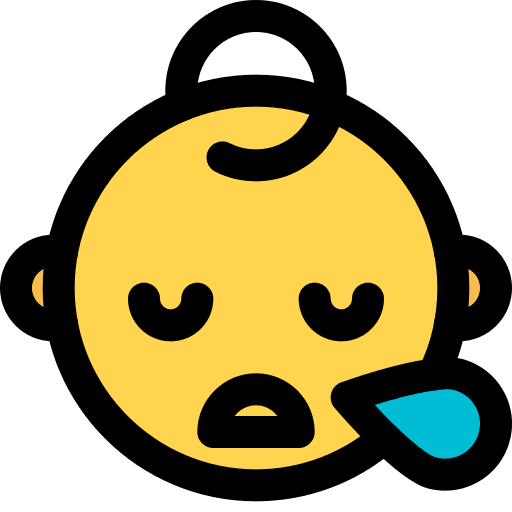 Baby sleep emoji baby icon