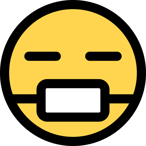 Sick feelings sick smiley icon