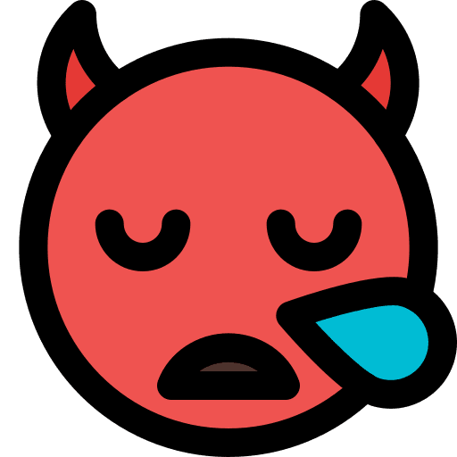 Sleep sleep devil emoji icon
