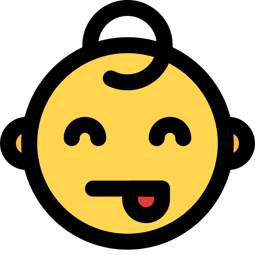 Tongue baby smiley feelings icon