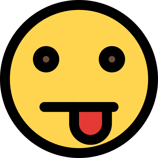 Tongue smileys taste feelings icon