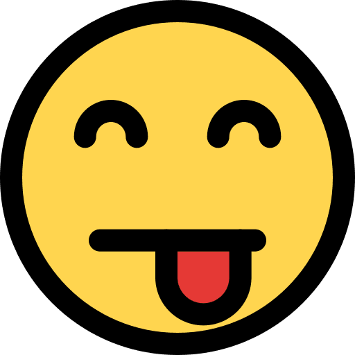 Tongue yummy smiley tongue icon