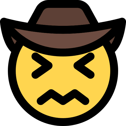 Confused smiley feelings emoji icon