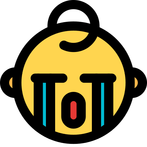 Crying crying baby smiley icon