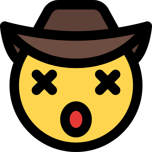 Dead dead smileys cowboy icon