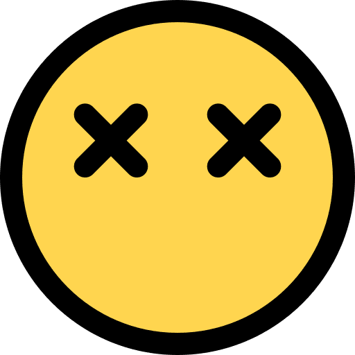 Dead dead smileys feelings icon