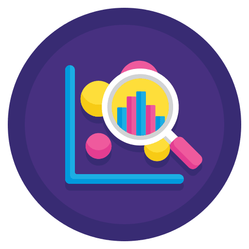 Exploratory analysis exploratory analysis loupe business and finance icon
