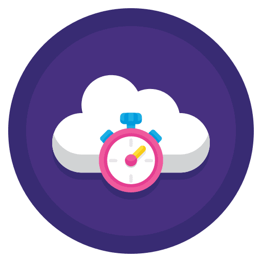 Latency computing technology latency icon
