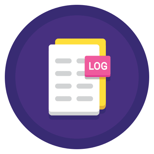 Log document file log icon