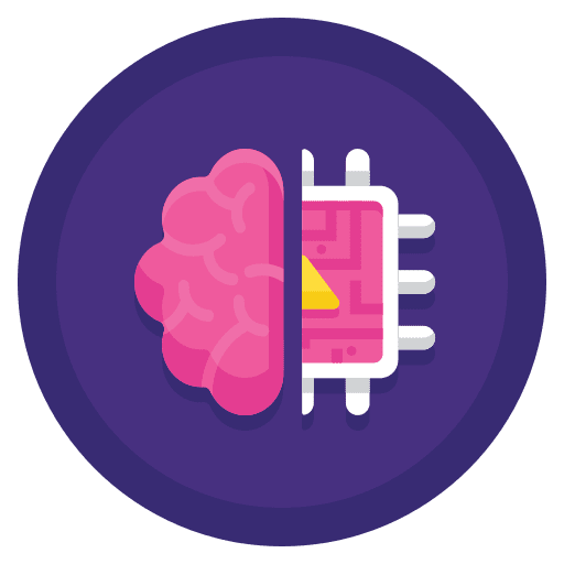 Machine learning learning brain machine learning icon