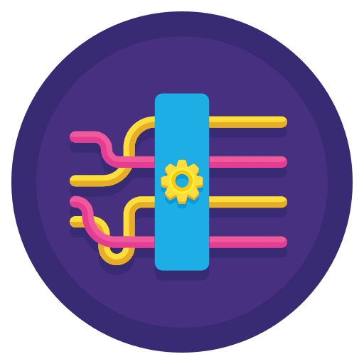 Munging gear cogwheel computer icon