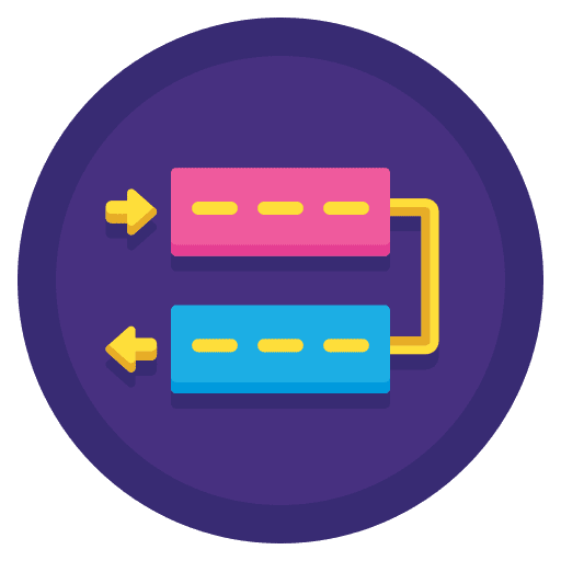 Query analysis analytics info computing icon